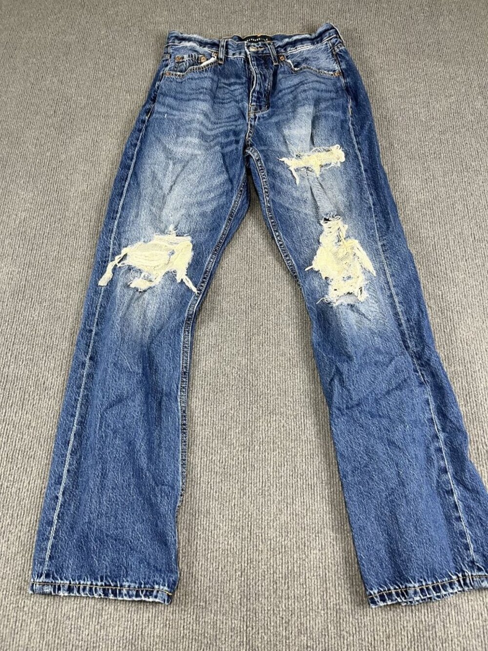 Aeropostale 90s Baggy Distressed Blue Jeans Size 8